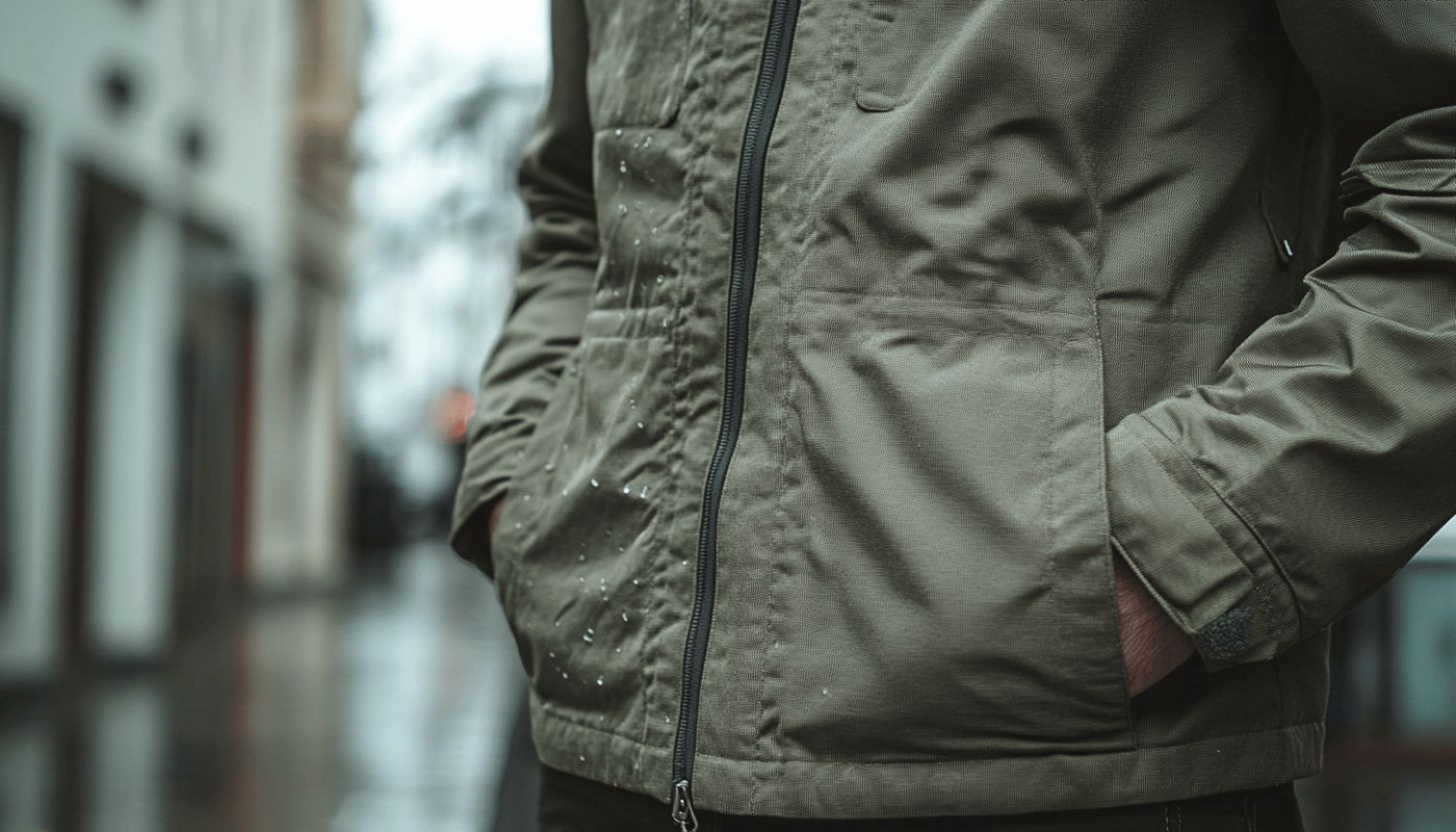 Exploration du k-way vert kaki pour homme : une veste intemporelle et tendance